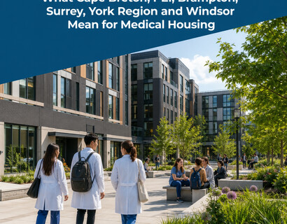 Canada's Medical School Boom: What Cape Breton, PEI, Brampton, Surrey, York Region and Windsor Mean for Medical Housing