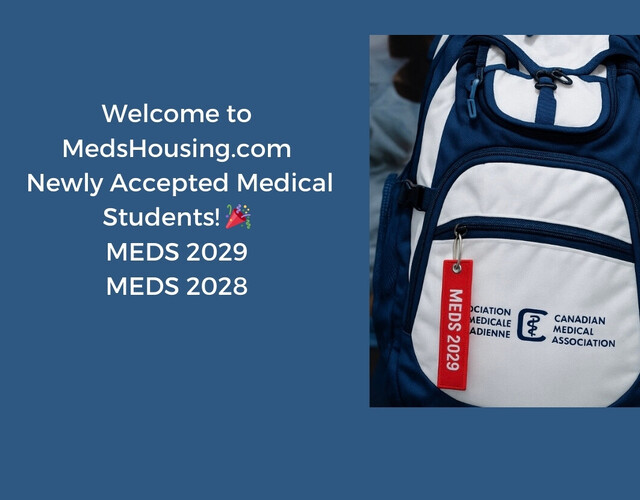 Welcome to MEDShousing.com, Newly Accepted Medical Students! 🎉