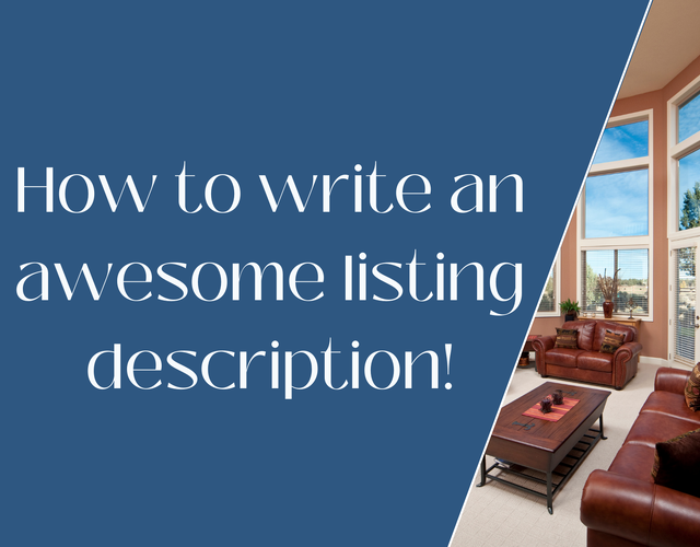 How to write an awesome listing description!