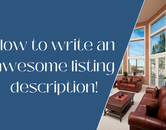 How to write an awesome listing description!